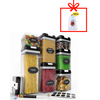 Набір ємностей для сипучих продуктів Food Storage Container Set 7 шт + пакети для їжі 100 шт
